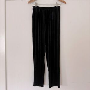 Ralph Lauren Straight Leg Velvet Pants - Size S - Black